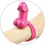 Pecker Lastick Hair Tie Pink