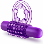 Play With Me - The Player - Vibrating Double Strap Cockring - Purple - Image 2