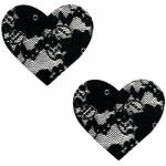 Neva Nude Pasty Heart Lace Black - Image 2