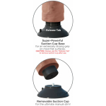 King Cock 8in Vibrating Cock - Image 2