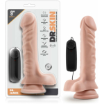 Dr. Skin - Dr. James - 9in Vibrating Cock With Suction Cup - Vanilla - Image 3