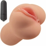 Always Horny Masturbator Vibrating Pussy And Ass Beige