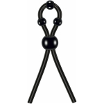 Ultimate Silicone Lasso Cock Ring Black