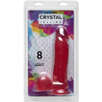 Crystal Jellies - 8in Realistic Cock W/balls Pink - Image 2