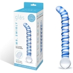 Mr.  Swirl 6.5" Glass Glass Dildo - Image 3