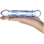 Glas 6.5in Full Tip Textured Glas Dildo - Image 3
