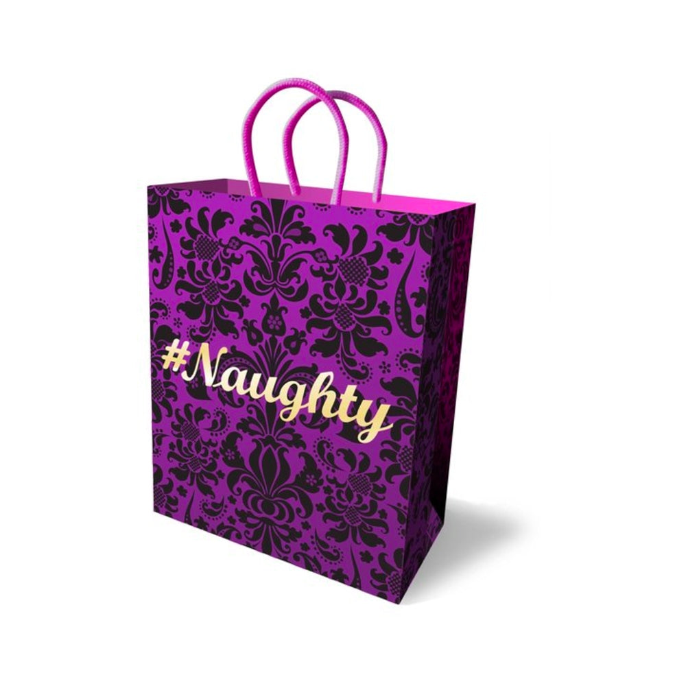 Naughty Gift Bag Purple 10 inches