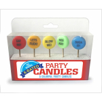 X-Rated Party Candles 5 Colorful  Candles - Image 2