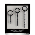 Ouch! Urethral Sounding Plug Set - Black - Image 2