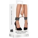 Ouch! Printed Ankle Cuffs - Love Street Art Fasion - Black - Image 3