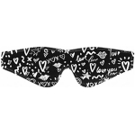 Ouch! Printed Eye Mask - Love Street Art Fasion - Black