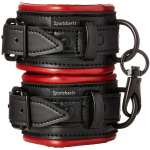 Sportsheets Saffron Handcuffs Black Red