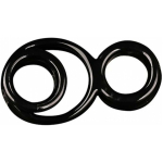 Triple Play Cock Ring, Base Boost, Ball Stretcher Black