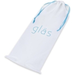 8"  Ribbed G-Spot Glass Dildo - Image 2