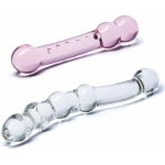 Double Pleasure Glas Dildo Set 2pc