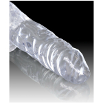 King Cock Clear 4in Cock with Balls - Image 2