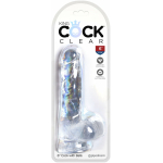 King Cock Clear 6in Cock with Balls - Image 3