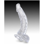 King Cock Clear 7.5in Cock with Balls