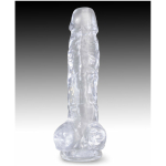 King Cock Clear 8in Cock with Balls - Image 2