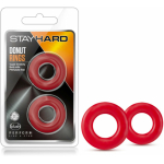 Stay Hard - Donut Rings - Red - Image 3