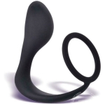 P-Zone Ring Prostate Massager & Cock Ring Black