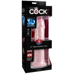 King Cock Triple Density 9 inches Cock Beige Dildo - Image 3
