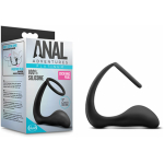 Anal Adventures Platinum Cock Ring Plug Black - Image 3