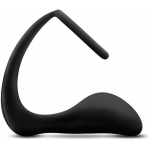 Anal Adventures Platinum Cock Ring Plug Black