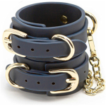 Bondage Couture Wrist Cuff Blue