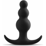 Anal Adventure Platinum Beaded Plug Black