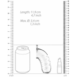 Cage With Silicone Urethal Sounding 16 - Transparent - Image 3