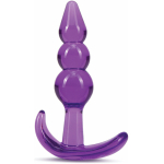 B Yours  Triple Bead Anal Plug Purple - Image 2