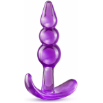 B Yours  Triple Bead Anal Plug Purple