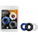 Stay Hard Triple Stretch 3pk Cock Rings - Image 3