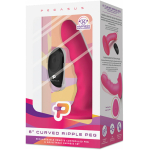 Pegasus 6" Wireless Remote Control Curved Ripple Peg With Harness Pink - Image 3