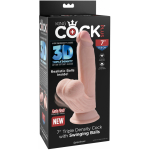 King Cock Triple Density Cock 7 In With Swinging Balls - Image 3