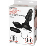 Lux Fetish 4" Inflatable Vibrating Butt Plug With Suction Base - Image 3