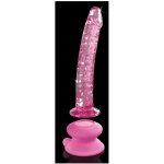 Icicles No. 86 - Glass Suction Cup Dildo - Pink - Image 3