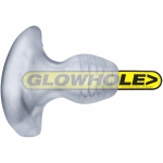 Oxballs Glowhole-1 Buttplug With Led Insert Small Clear Frost - Image 2