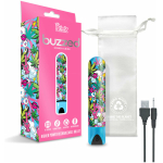 Prints Charming Buzzed Rechargeable 3.5" Bullet - Stoner Chick - Blue - Image 2