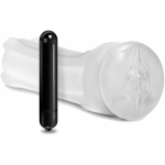 Happy Ending Self-lubricating, Vibrating Shower Stroker - Pussy