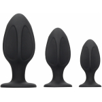 OuchDiamond Shape Butt Plug Set Black