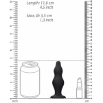 Ouch Bubble Butt Plug Black - Image 3