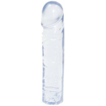Crystal Jellies 8 Inch Classic Dildo in Clear
