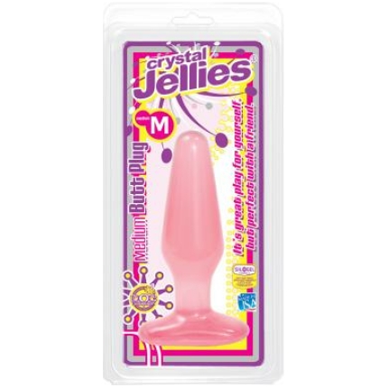 Medium pink Jelly butt plug