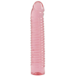 Vivid Ribbed Jellie Cock Sunrise - Pink