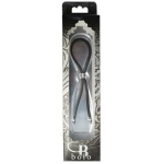 C-ring Lasso Silver Bead Slider W/ Silver Skull Tips Leather - Image 2