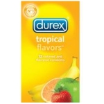 Durex condoms tropical color and scents - box of 12