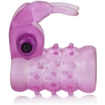 Basic Essentials Stretchy Bunny Enhancer Vibrating Pink - Image 2