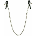 Nipple Clamps Silver Beaded Chain